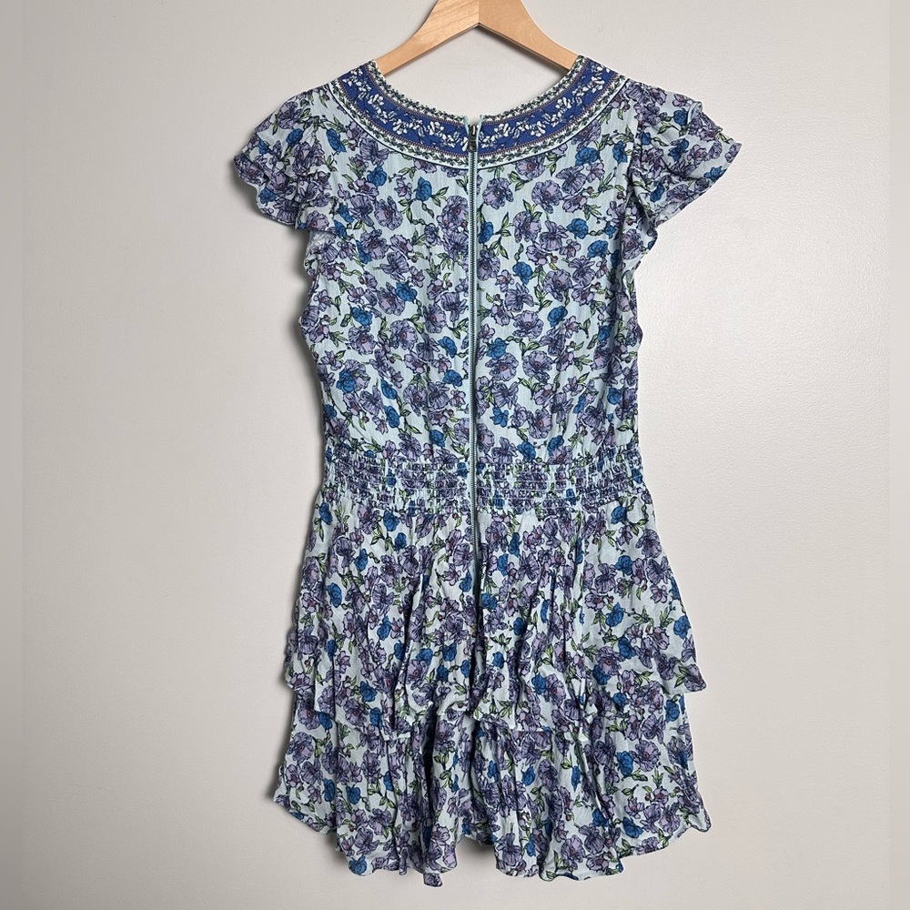 ALICE + OLIVIA 
Marissa Floral Wrap Skort Romper - Picture 6 of 8